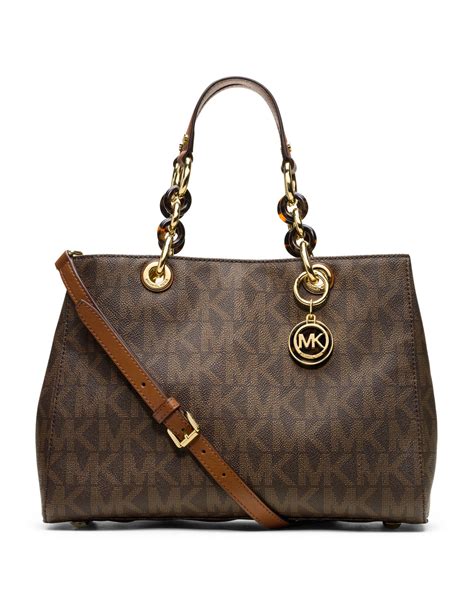 michael kors cynthia logo medium satchel|Cynthia Logo Medium Satchel .